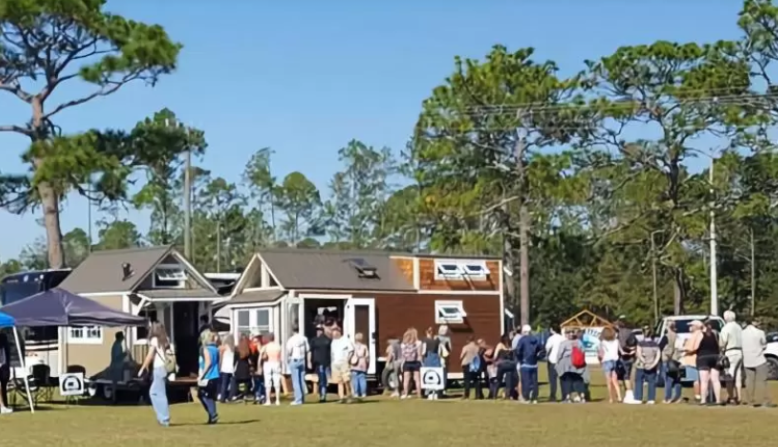 Visitors walk through the SJC Fairgrounds.