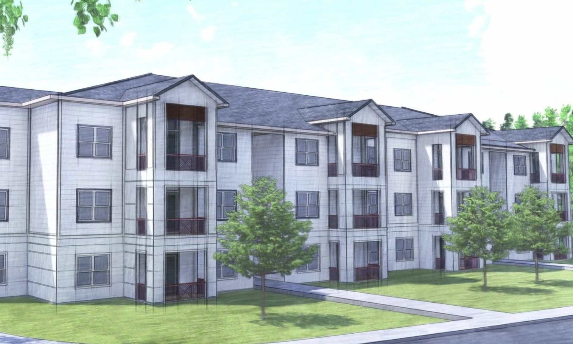 Apartments at proposed Village of New Augustine