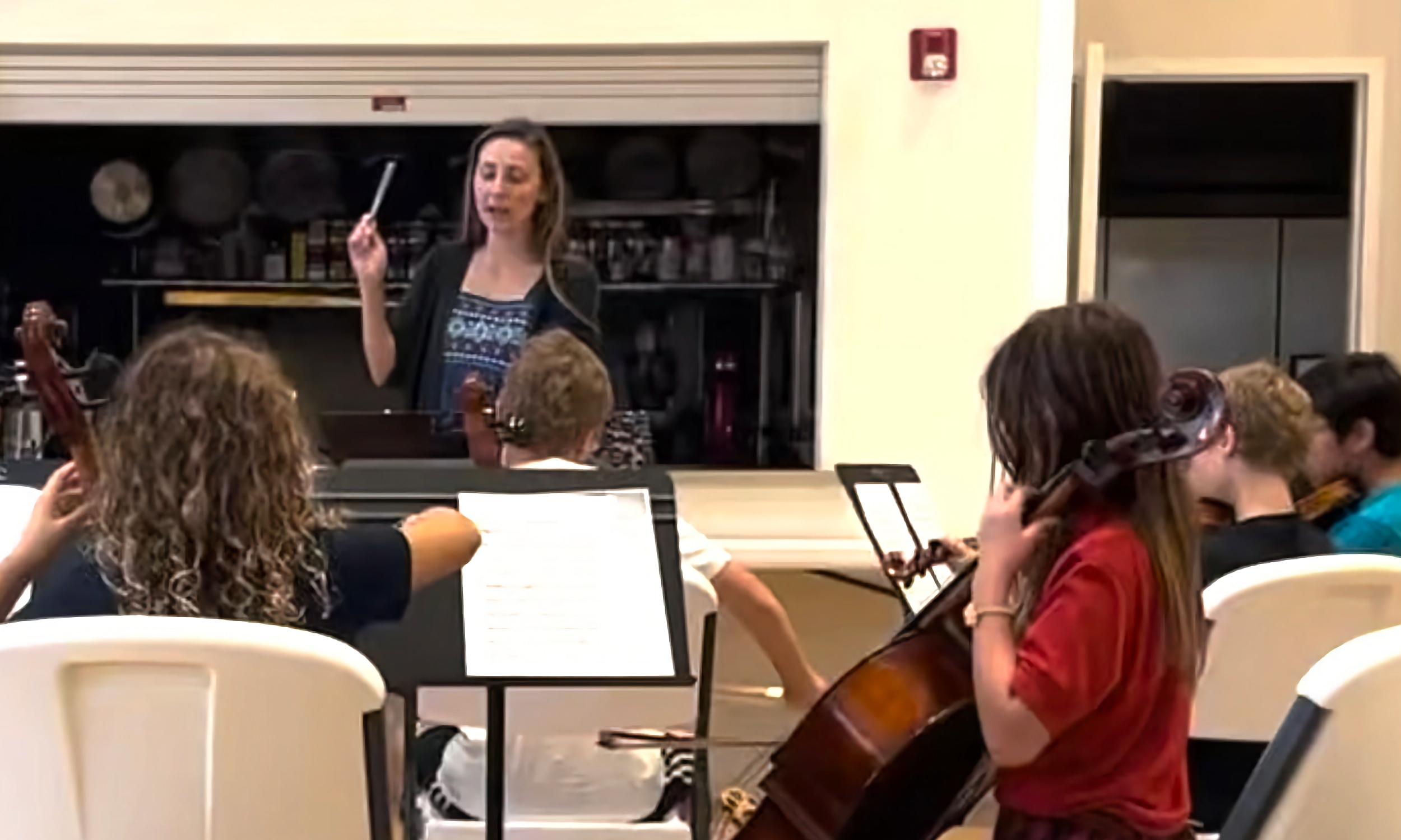 music lesson at Sacred Music Academy